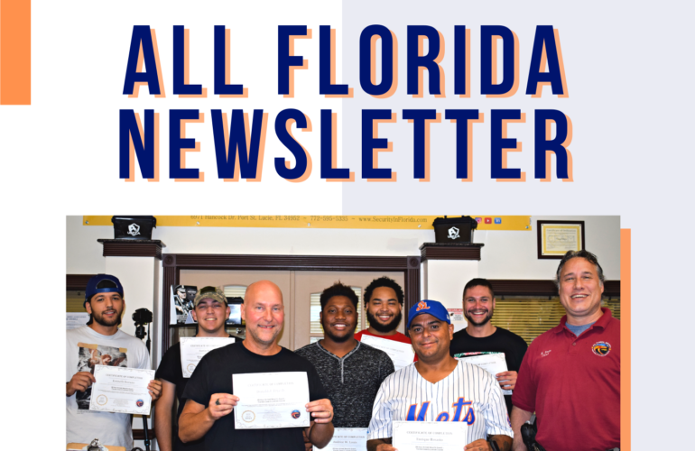 All Florida Newsletter 16: Security Training Courses